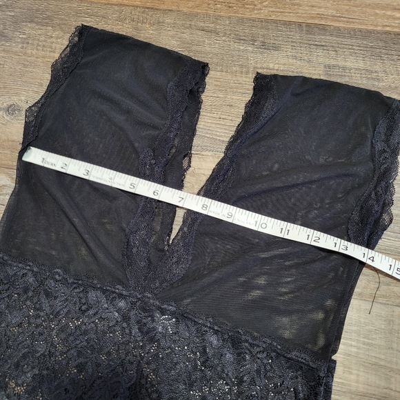 Sheer Net Mesh Lace Lingerie Night Gown - Picture 4 of 7